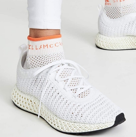 Adidas by Stella McCartney Shoes - Adidas by Stella McCartney Alphaedge 4D Printed Running Sneakers White S…